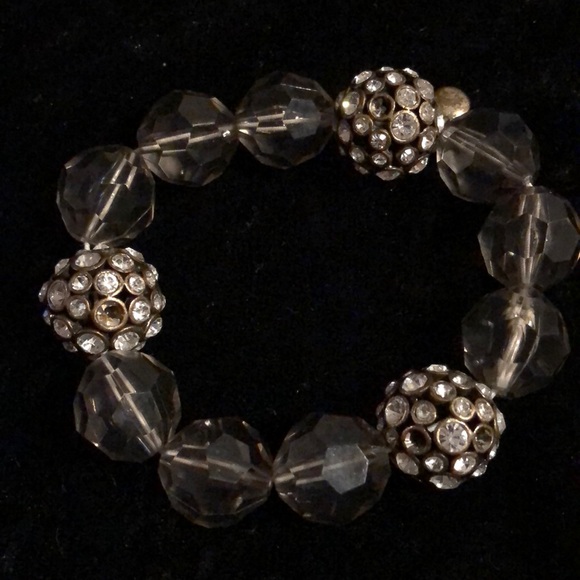 J. Crew Jewelry - J. Crew Rhinestone Bead Bracelet